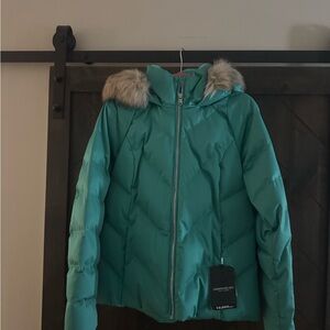 Obermeyer Bombshell Ski Jacket with Fur Trim